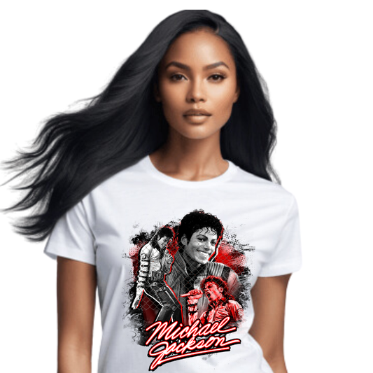 MJ King of Pop Sublimation Center Print Transfer (LIMITED EDITION) 2pk
