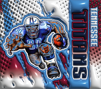 PRE-MADE ADHESIVE TRAY TABLE PRINTS (20" X 15.25") - FOOTBALL (3D MASCOT)