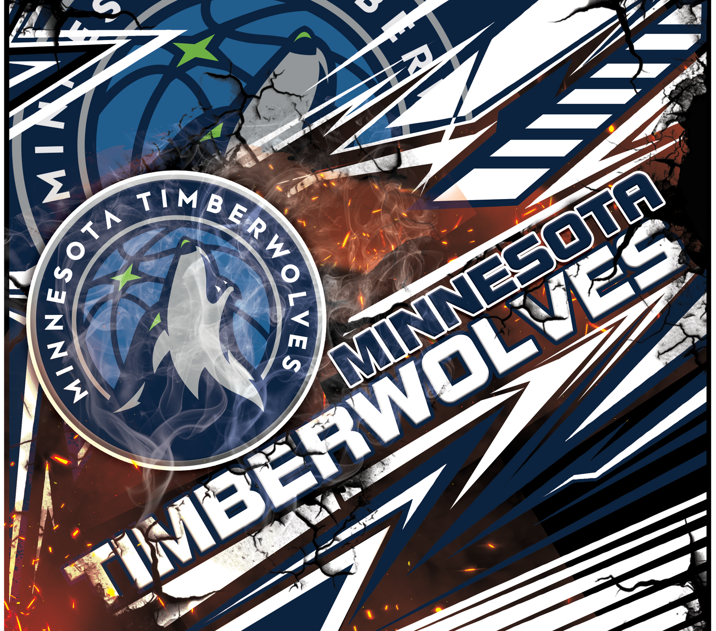 PRE-MADE ADHESIVE TRAY TABLE PRINTS (20" X 16") - BASKETBALL #1