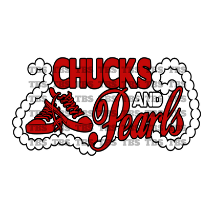 Chucks & Pearls Transfer