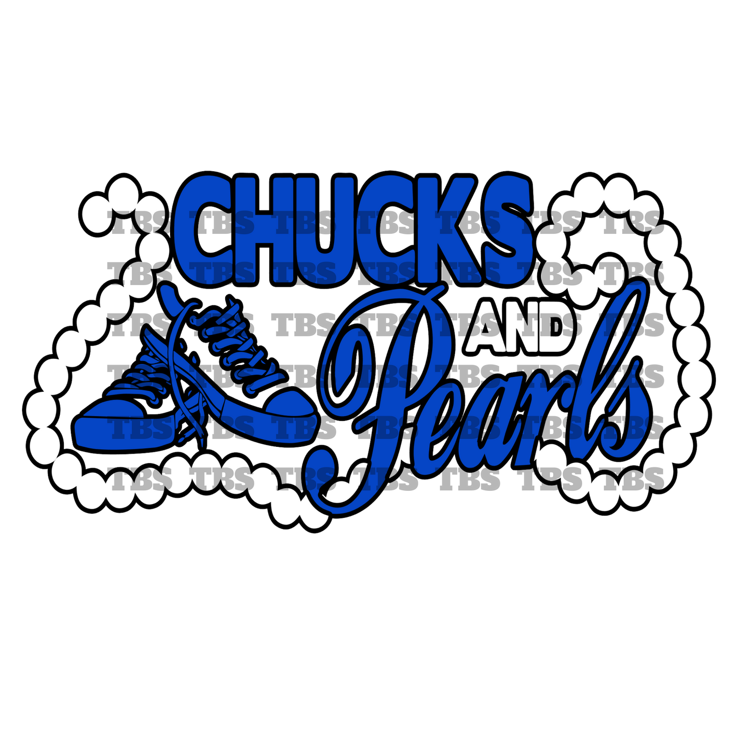 Chucks & Pearls Transfer