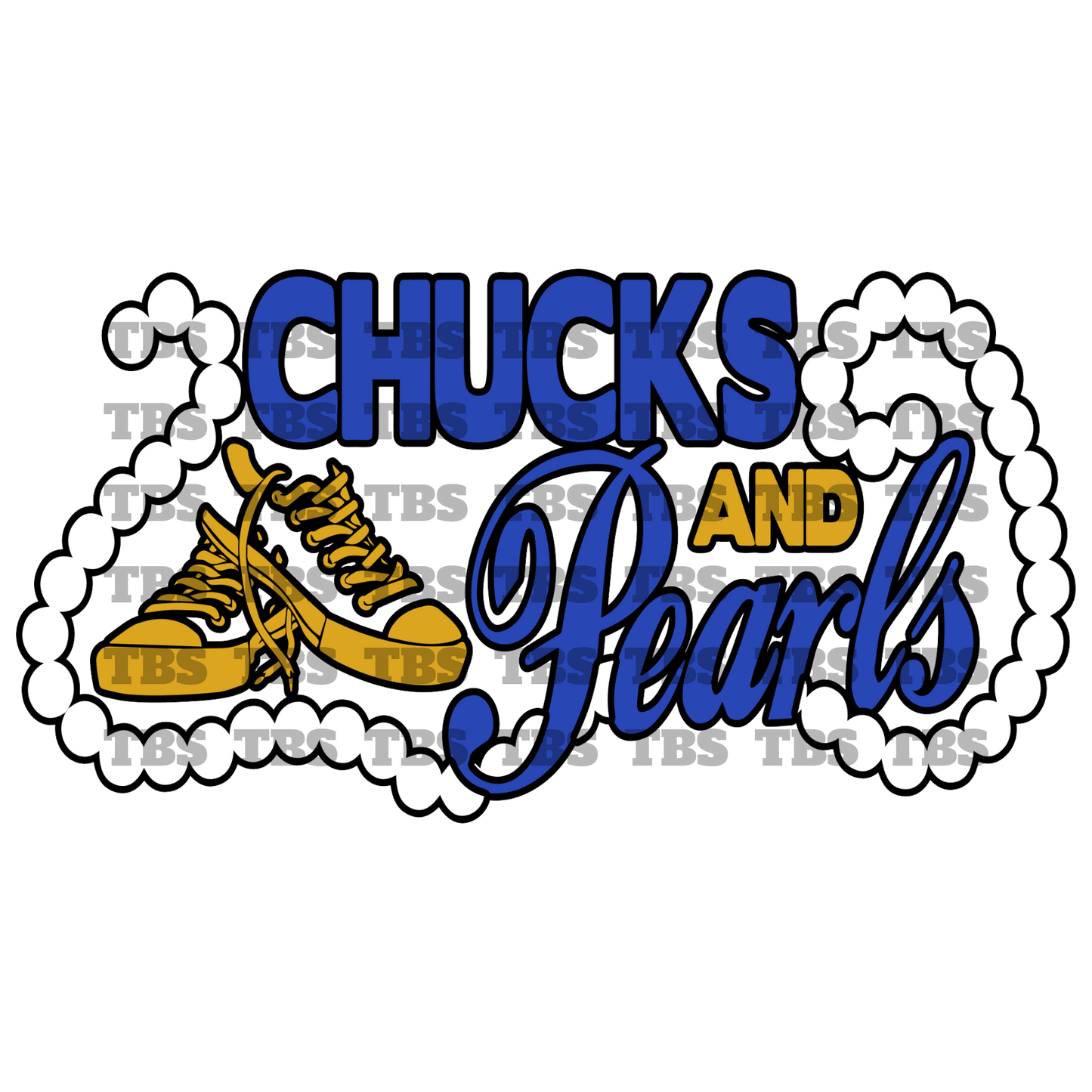 Chucks & Pearls Transfer