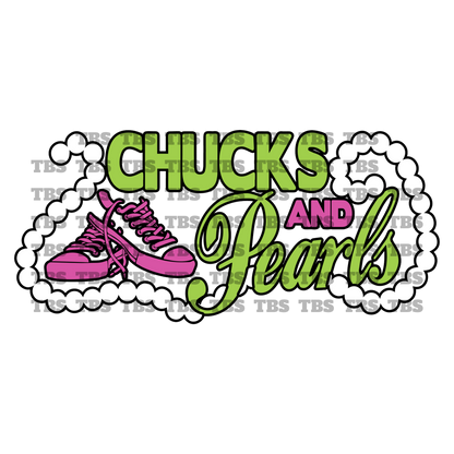 Chucks & Pearls Transfer