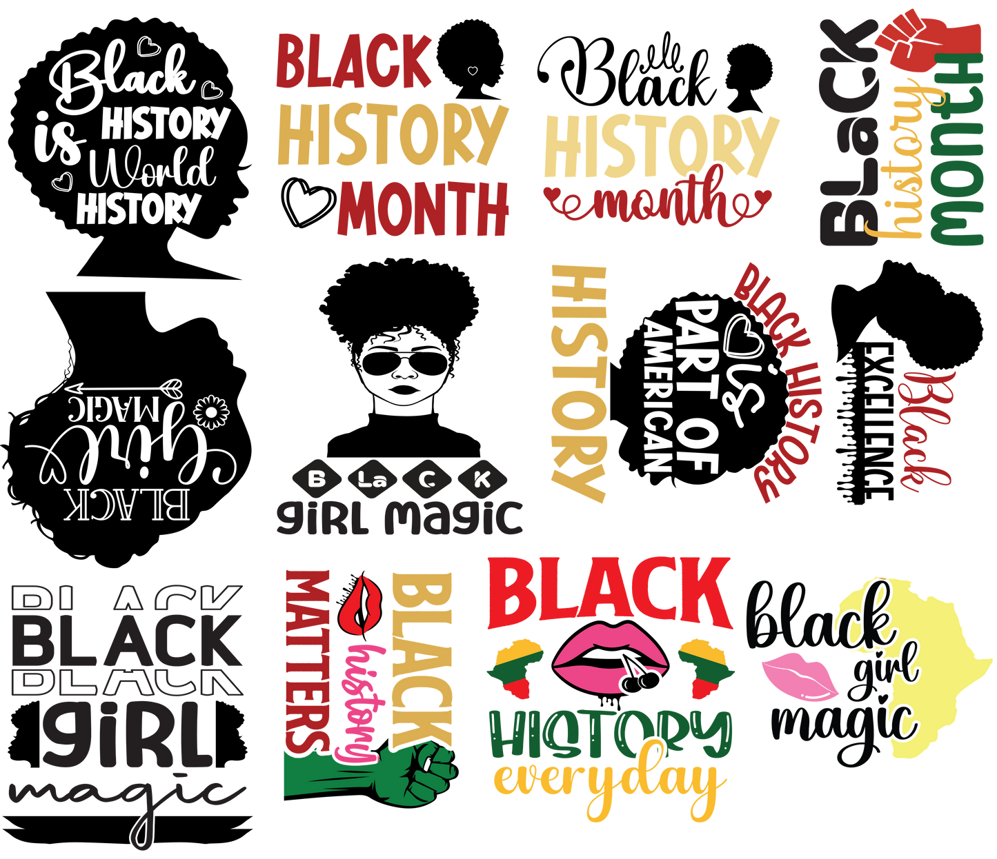 Black History_2 Sublimation Gang Sheet