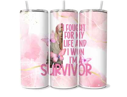$2 Tuesday ONLY - Pink Ribbon (Tumbler Wraps) (Sublimation)