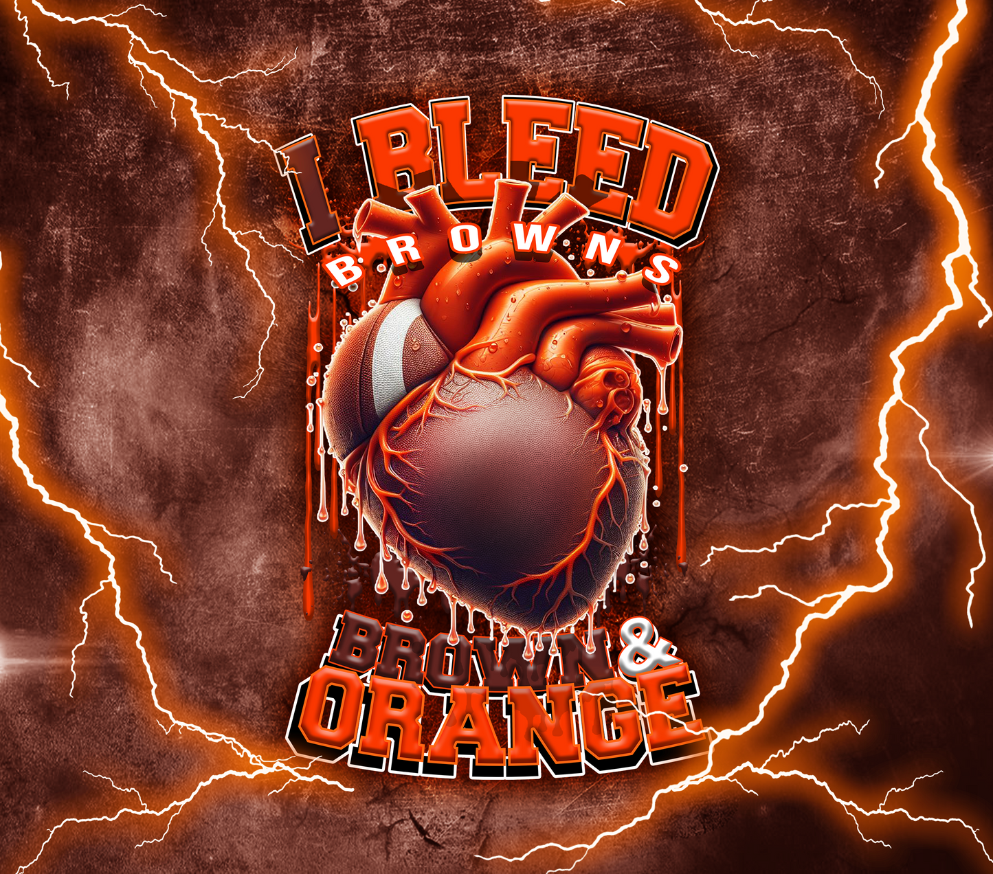 PRE-MADE ADHESIVE TRAY TABLE PRINTS (20" X 15.25") - FOOTBALL (I Bleed)
