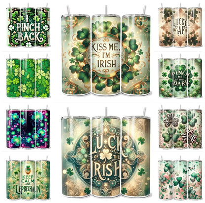 St. Patrick's Day TUMBLER Wrap Sublimation Transfers