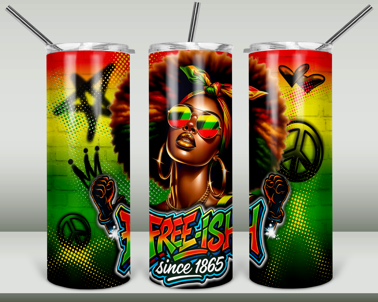 $2 Tuesday ONLY - JUNETEENTH COWGIRL (Tumbler Wraps) (Sublimation)