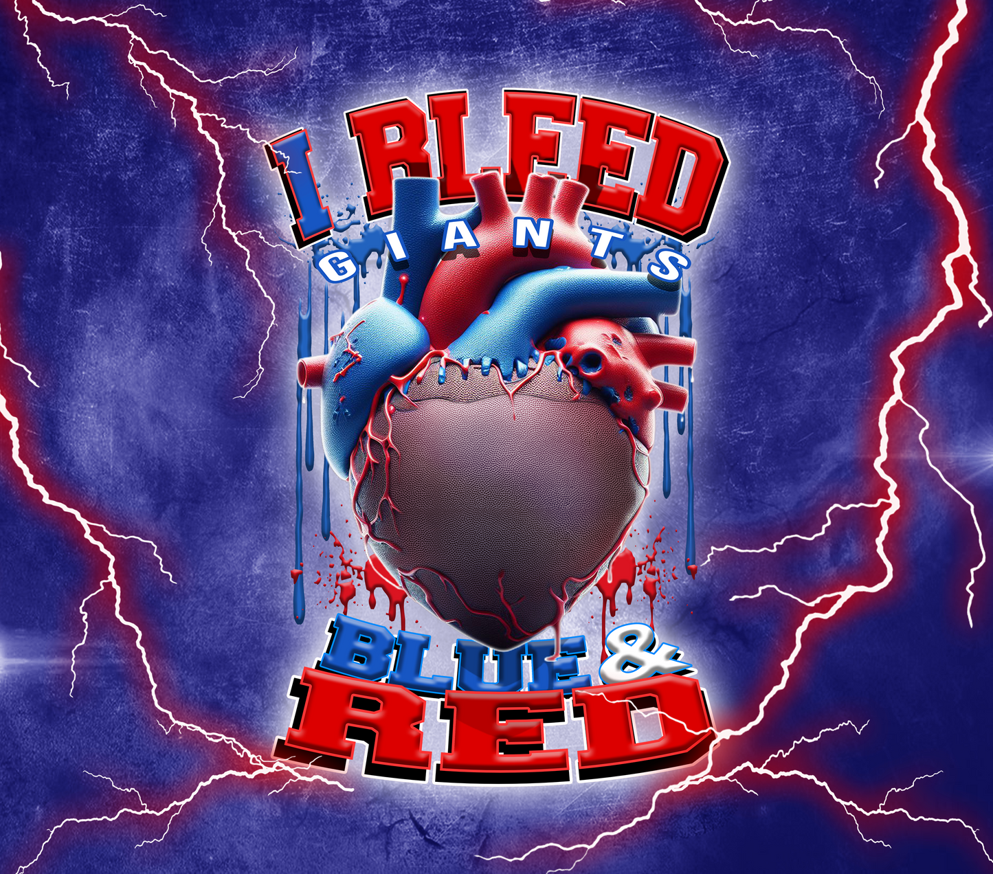 PRE-MADE ADHESIVE TRAY TABLE PRINTS (20" X 15.25") - FOOTBALL (I Bleed)