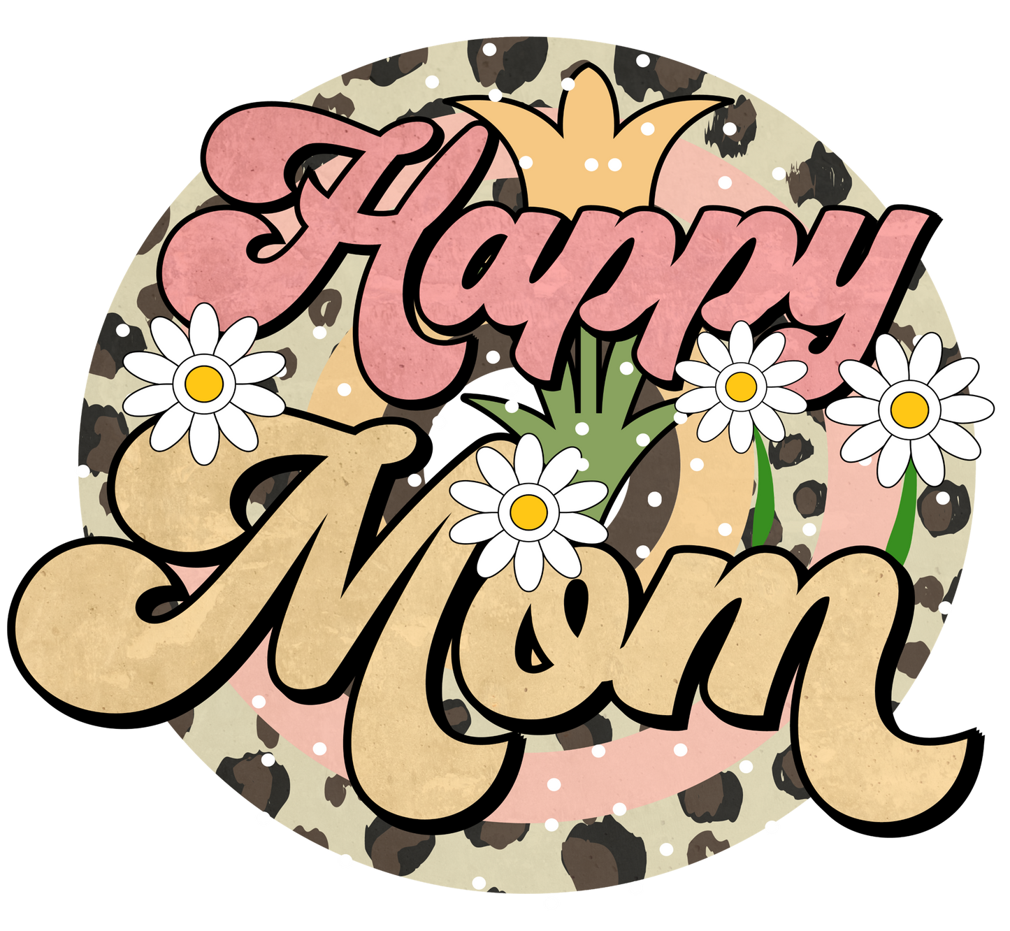 MOM RETRO (SINGLE) SUBLIMATION Transfers