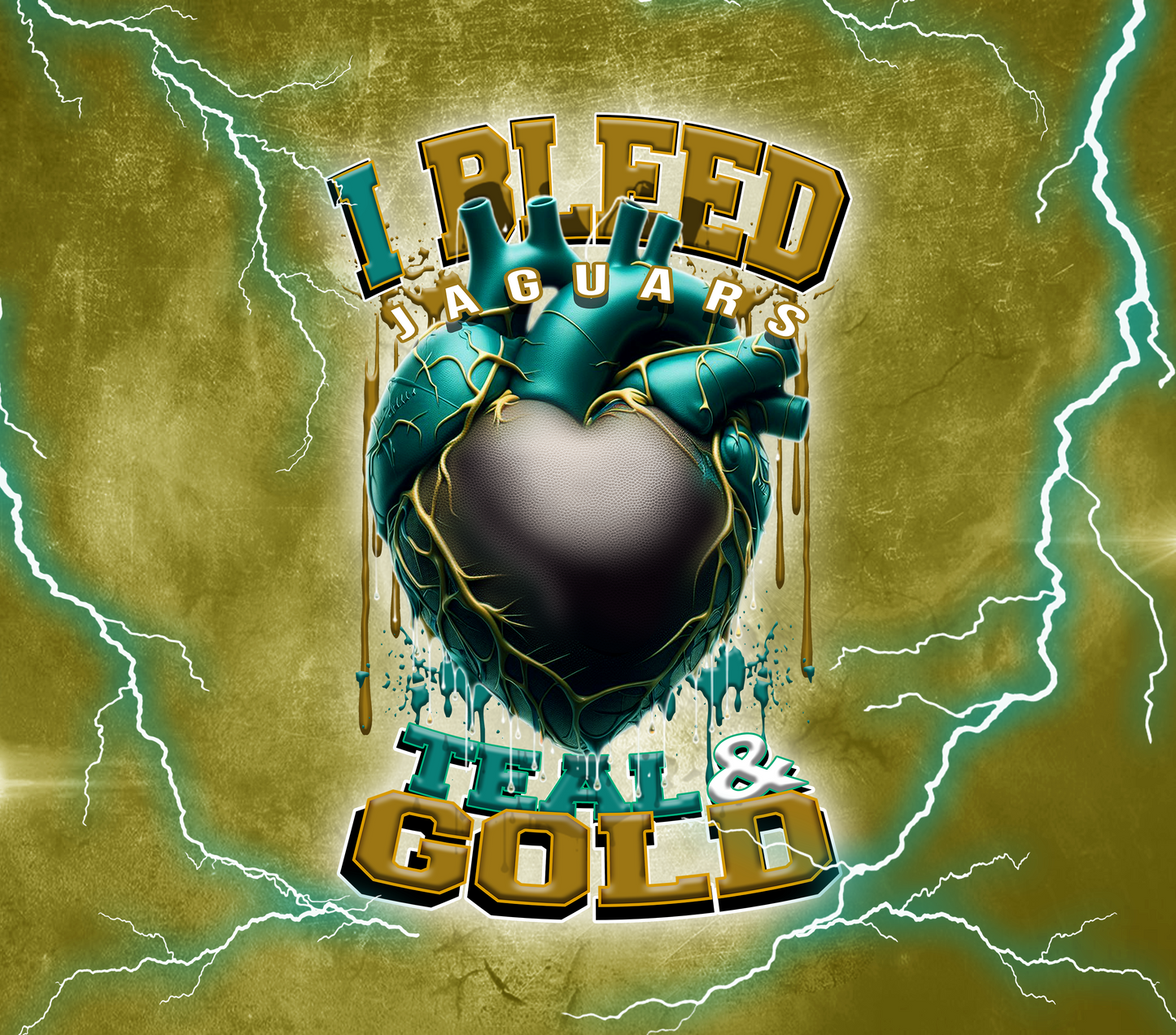 PRE-MADE ADHESIVE TRAY TABLE PRINTS (20" X 15.25") - FOOTBALL (I Bleed)
