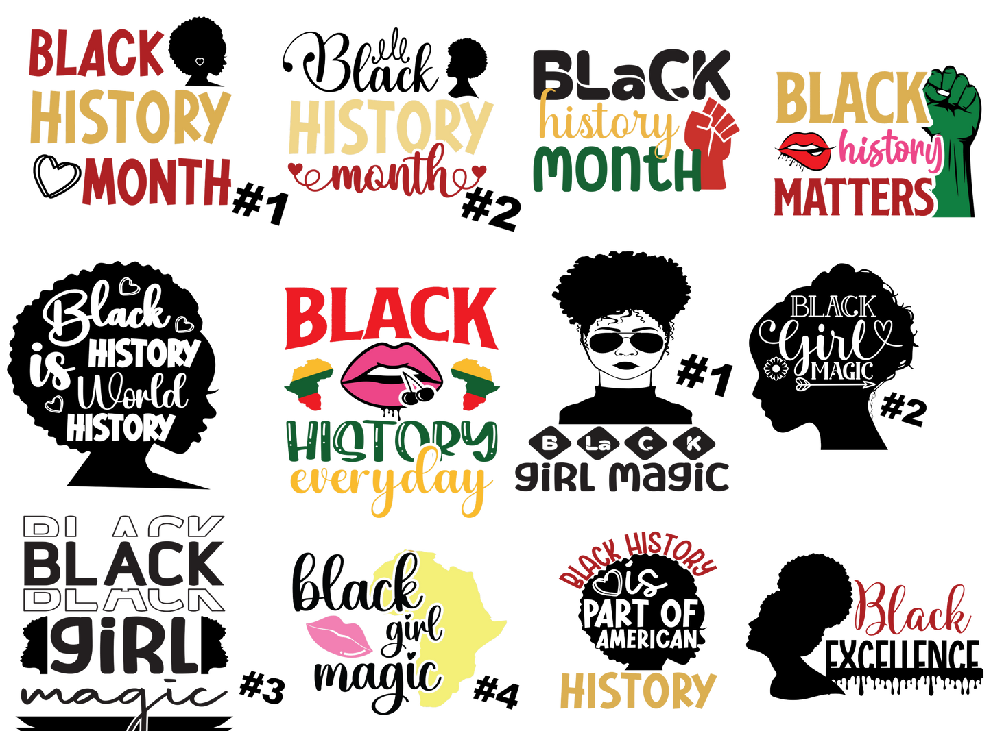 $2 Tuesday ONLY - Black History_2 -  Sublimation Transfers