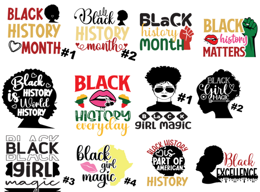 $2 Tuesday ONLY - Black History_2 -  Sublimation Transfers