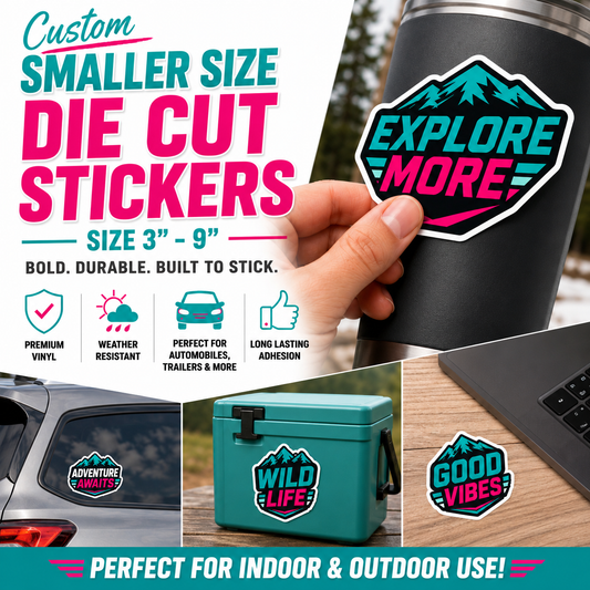 CUSTOM DIE CUT STICKERS