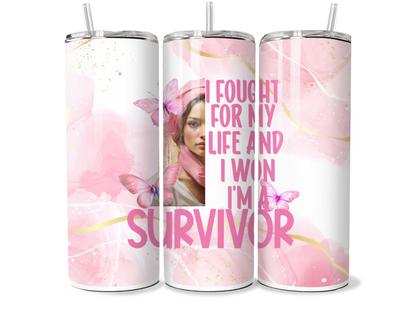 $2 Tuesday ONLY - Pink Ribbon (Tumbler Wraps) (Sublimation)