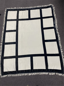 15 Panel Sublimation Throw Velvet Blanket