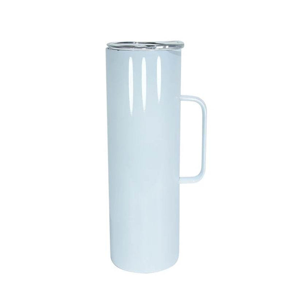 20oz Sublimation Skinny Tumbler WITH HANDLE (Straight)