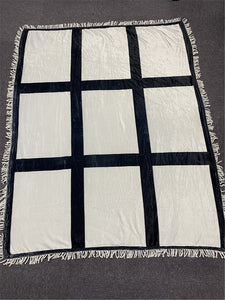 9 Panel Sublimation Throw Velvet Blanket