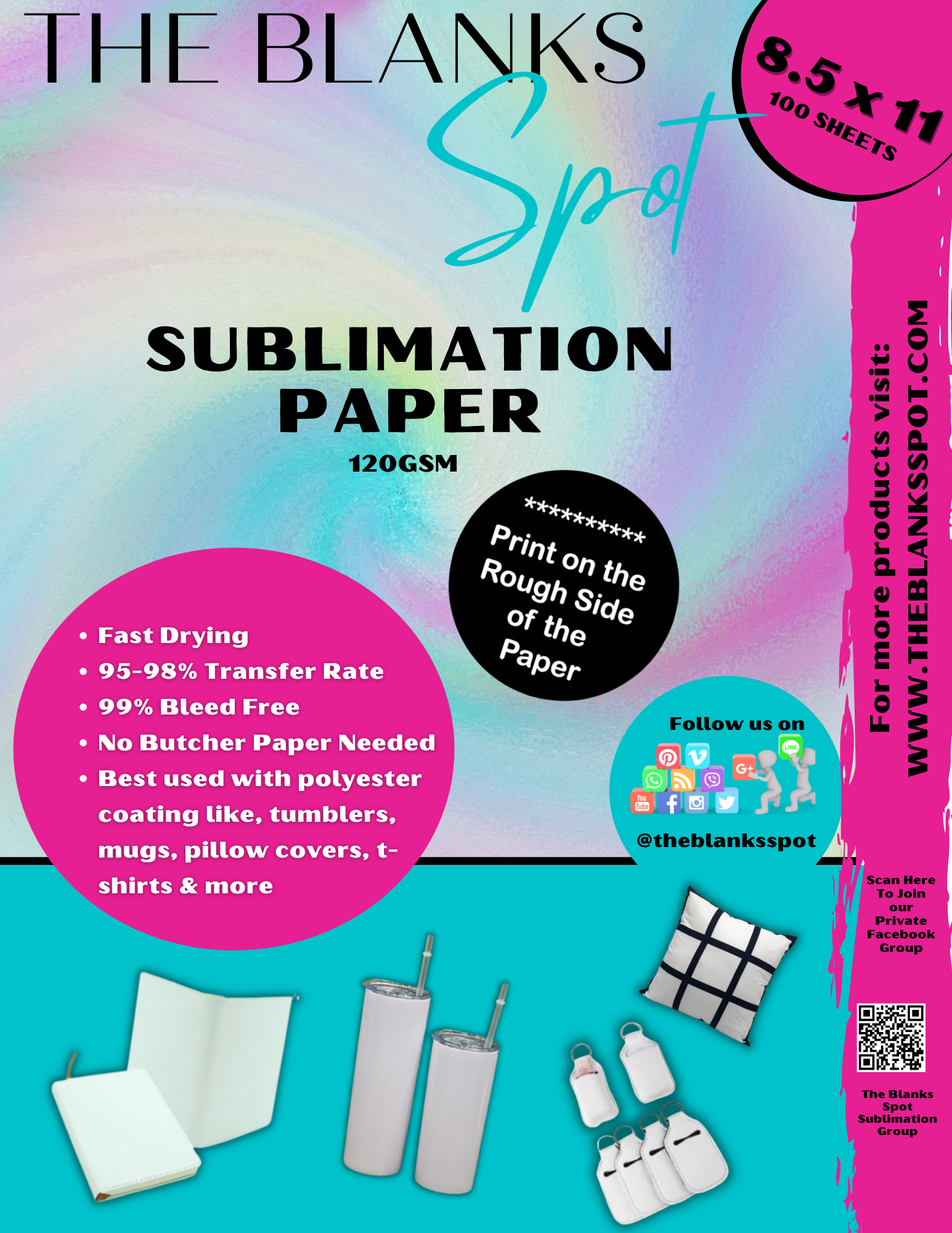 TBS PAPER BY CASE OF 4 (**MUST BE ORDERED SEPARATELY BECAUSE IT HAS TO BE SHIPPED SEPARATELY)