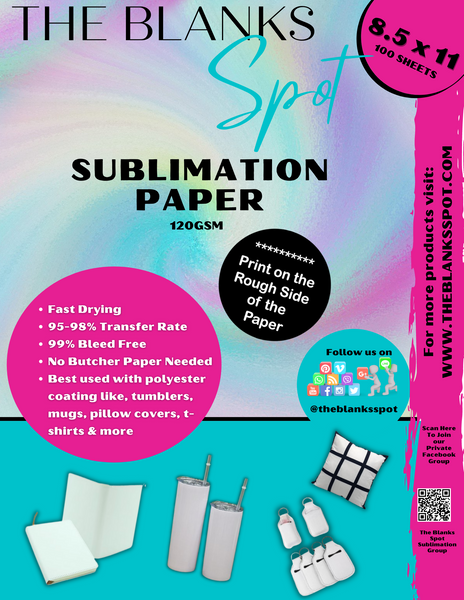 TBS SUBLIMATION PAPER (PACKS and ROLLS)