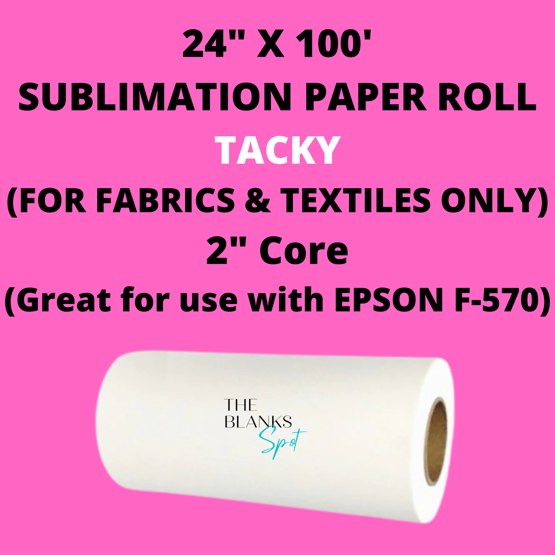 TBS SUBLIMATION PAPER (PACKS and ROLLS) – The Blanks Spot