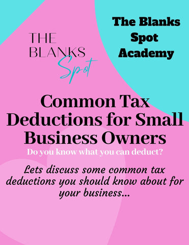 Common Tax Deductions for Small Business Owners (Pre-Recorded)