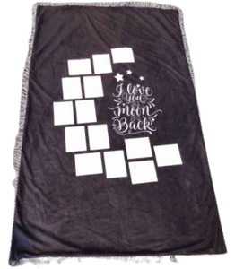 I Love You To The Moon Blanket for Sublimation