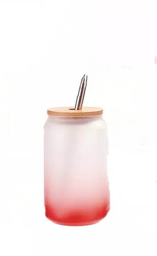 Frosted Gradient Sublimation Jar (13oz)