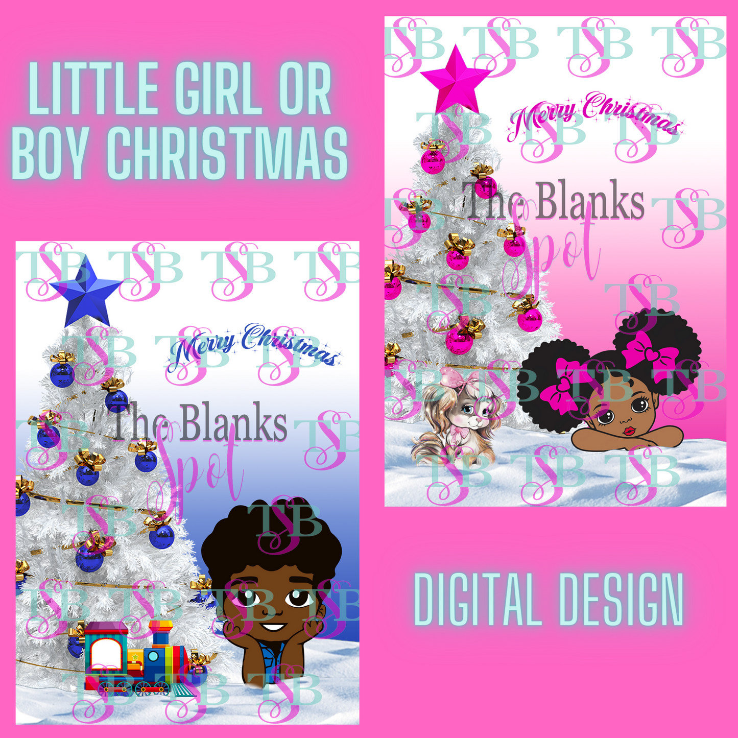 Little Girl or Boy Christmas DIGITAL FILE