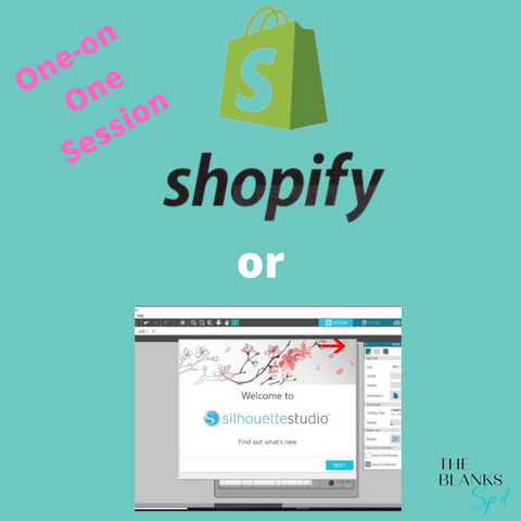 Shopify Website or Silhouette Studio One-on-One Session