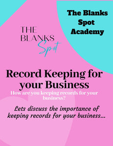 Record Keeping For Your Business (Pre-recorded)