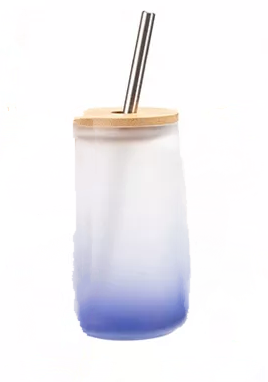 Frosted Gradient Sublimation Jar (13oz)