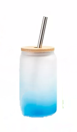 Frosted Gradient Sublimation Jar (13oz)