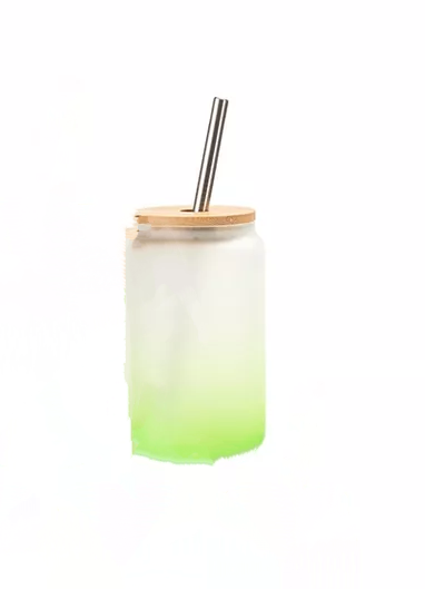 Frosted Gradient Sublimation Jar (13oz)