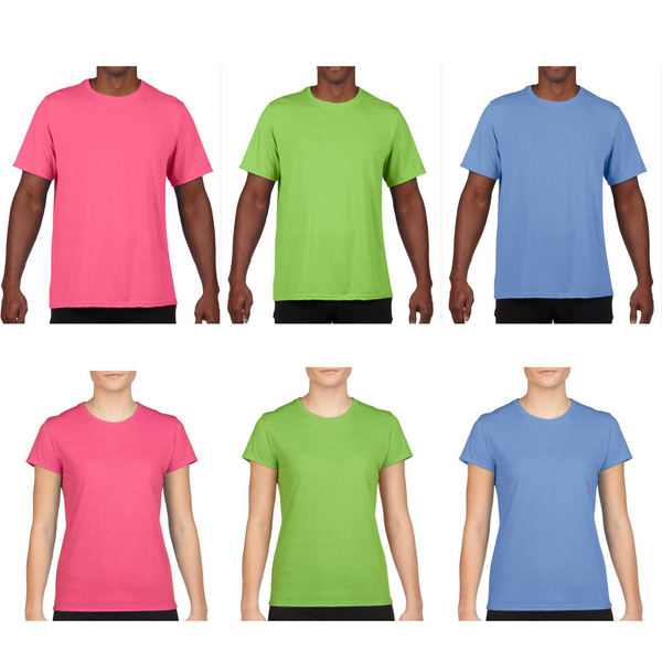 SPRING COLORS(GILDAN 42000) 100% Polyester Sublimation Ready T-shirts  COLORS (SEASONAL)