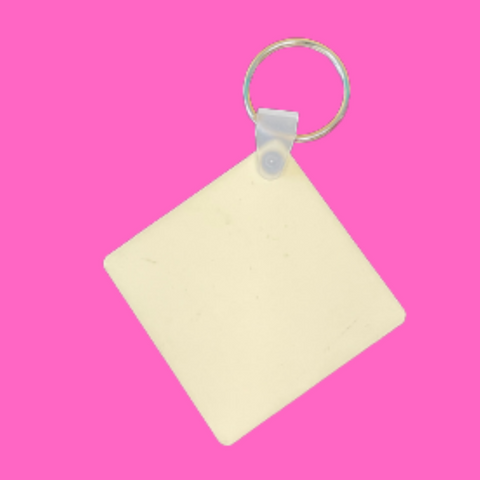 2-Sided Square MDF Sublimation Keychain